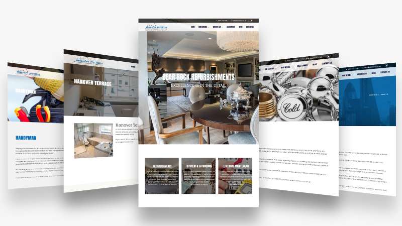 Website design - Bear Rock Refurbishments