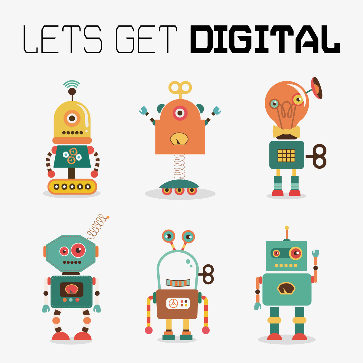 Infographic designs - Lets get digital