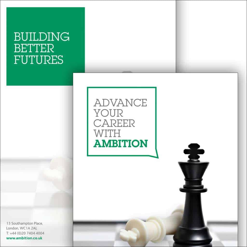 Ambition recruitment brochure design